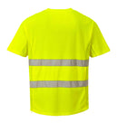Hi-Vis Cotton Comfort Fabric Mesh Insert T-Shirt S/S