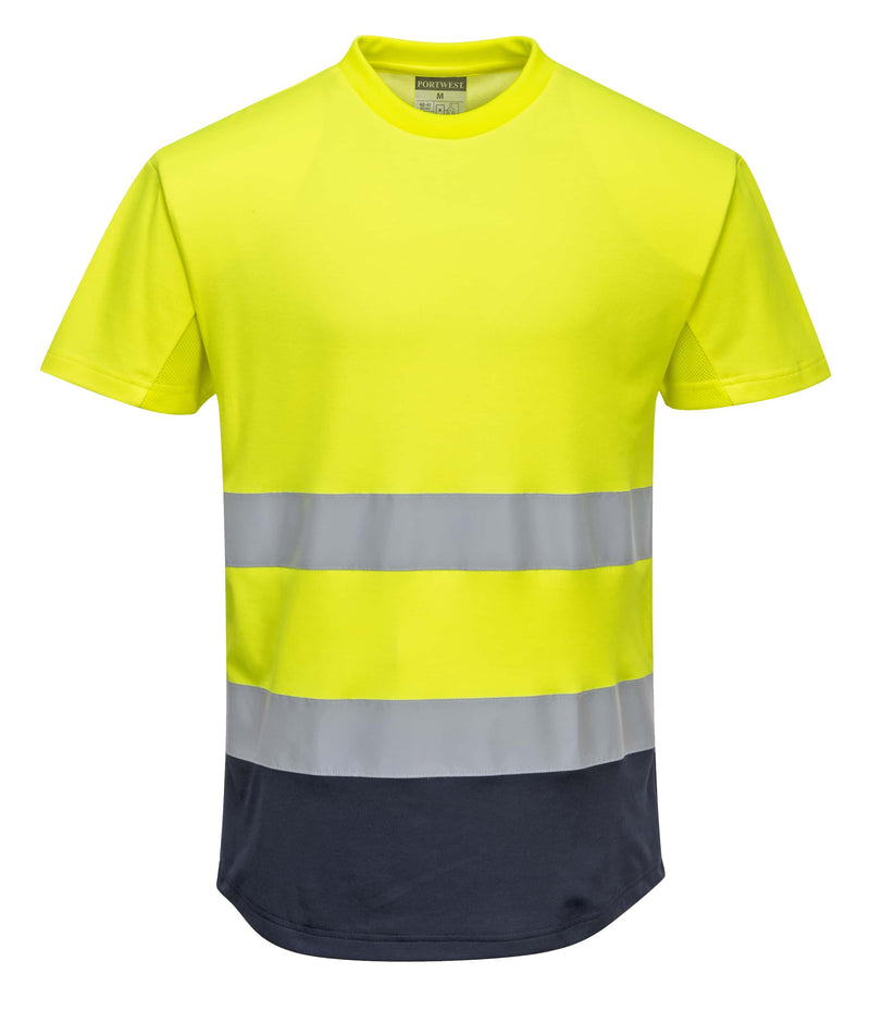 Hi-Vis Contrast Mesh Insert T-Shirt S/S