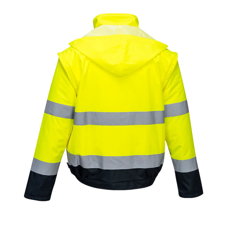 Hi-Vis 2-in-1 Contrast Essential Lite Bomber Jacket