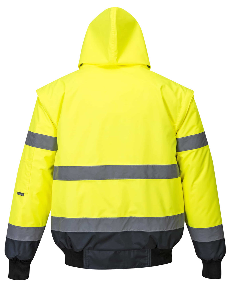 Hi-Vis 3-in-1 Contrast Bomber Jacket