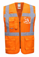 Madrid Hi-Vis Half Mesh Executive Vest