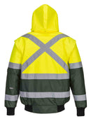 Hi-Vis 3-in-1 X Back Contrast Bomber Jacket