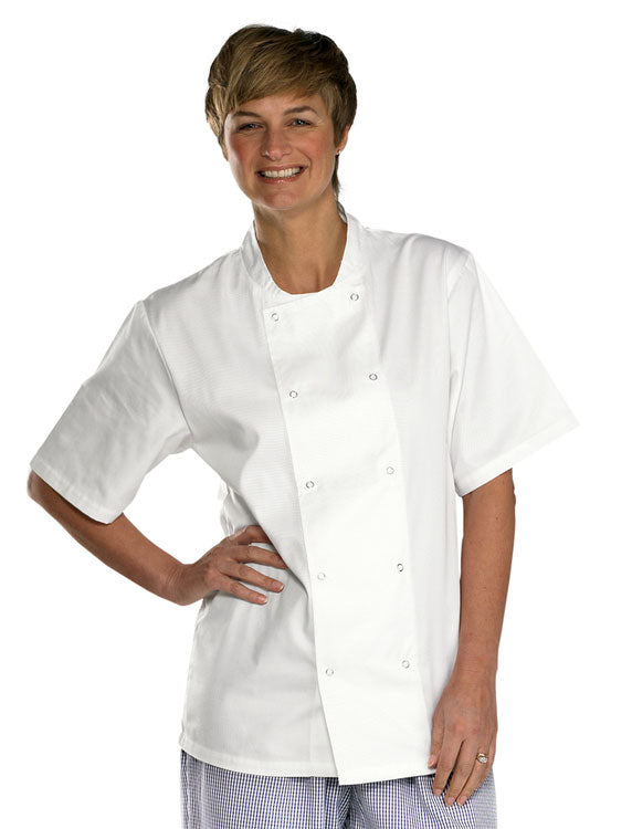 Premium Short Sleeve Chef Jacket - Women's Modern Fit