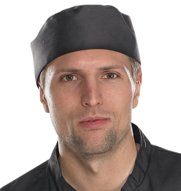 Premium Chef's Skull Cap BL - Comfortable Kitchen Hat for Chefs