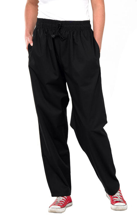 Chef's Trousers Black Small Lightweight Cotton Blend