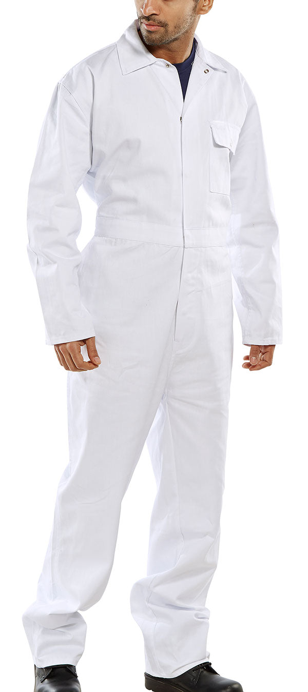 Sturdy C/D Boilersuit White Size 54 - Heavy Duty Workwear Coverall