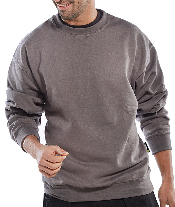 Click PC Sweatshirt Grey XXL - Cozy Workwear For Men