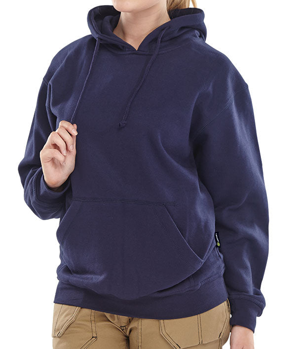 Warm P/C Hooded Sweatshirt Navy XXL - Cozy Casual Wear