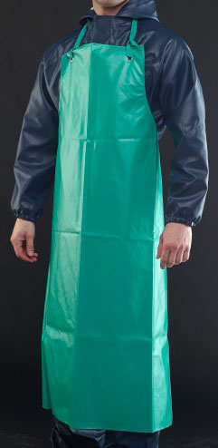 CHEMMASTER PVC APRON GREEN 48"X36"