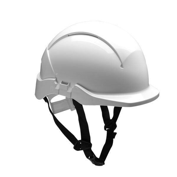 Concept Secureplus White Unvented Safety Helmet - Premium Head Protection