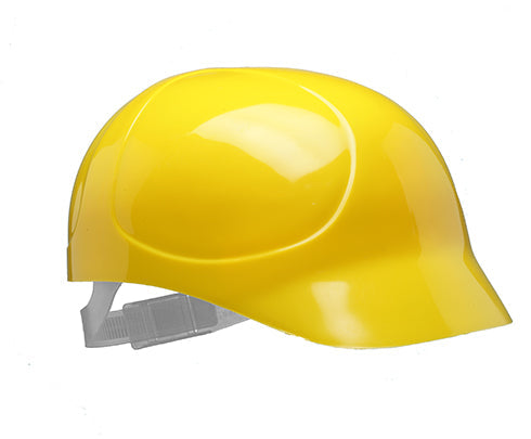 Bright Yellow Bump Cap - Lightweight Industrial Safety Headgear with High Visibility