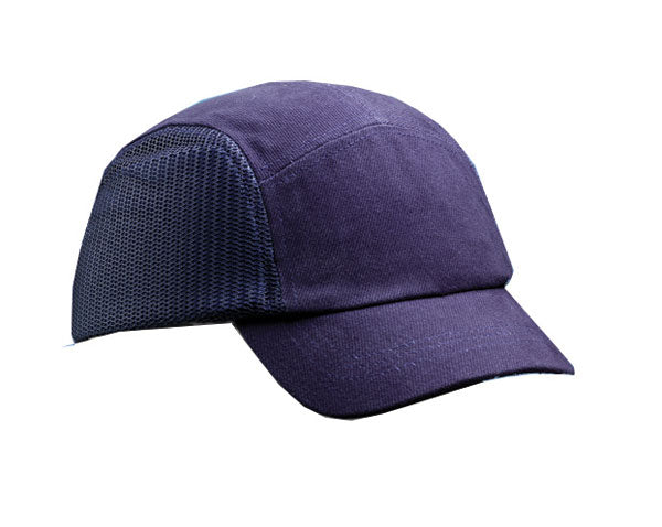 Cool Cap Navy Baseball Bump Cap with Standard Peak - Comfortable Head Protection