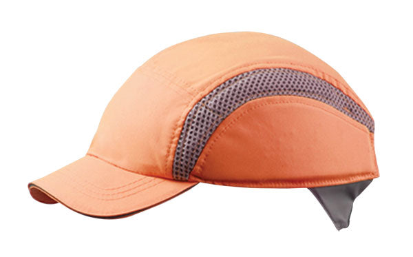 AirPro Baseball Bump Cap H/V Orange - High Visibility Lightweight Head Protection