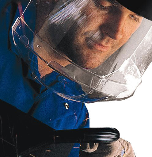 Clear Chin Guard - Durable Facial Protection for Safety Helmets