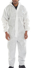 Advanced Protection Disposable Microporous Coverall White - Medium - Type 5/6