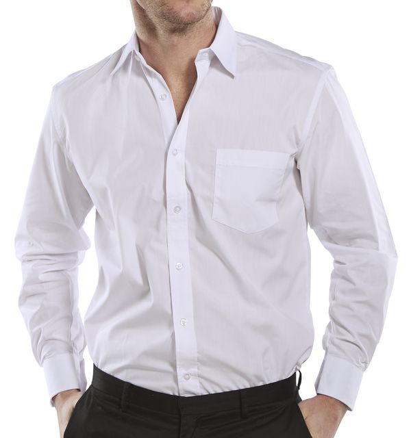 Classic White Long Sleeve Shirt - Size 16.5 Men's Dress Shirt