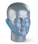 Blue Mesh Disposable Beard Snood (Pack of 12) Hygienic Facial Hair Coverage