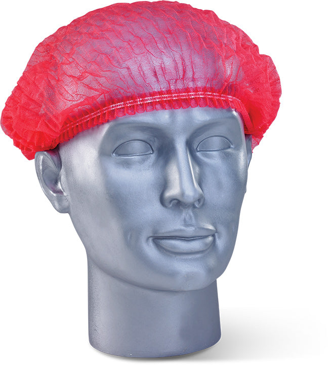 Red Mob Cap - Disposable Head Cover for Cleanliness