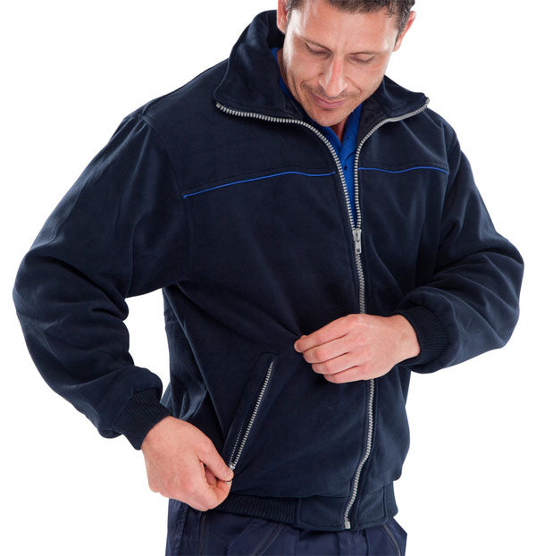 Endeavour Fleece Jacket XXL - Navy/Royal Blue Lightweight Warm Outdoor Apparel