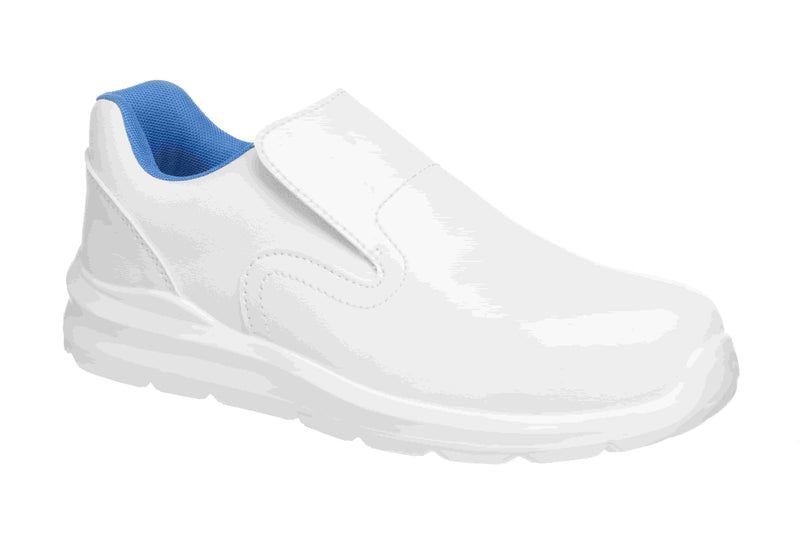 Water-Resistant Microfibre Compositelite Slip On Safety Trainer