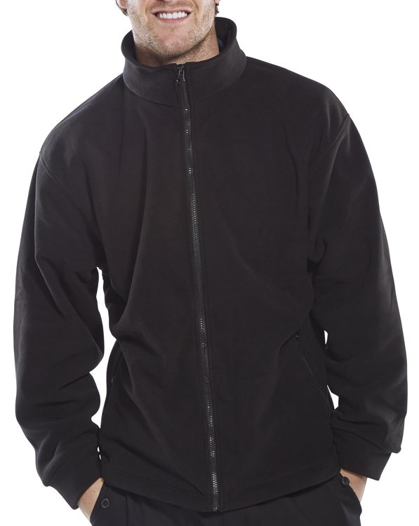 Men's XS Black Fleece Jacket - Lightweight, Warm and Stylish Outerwear