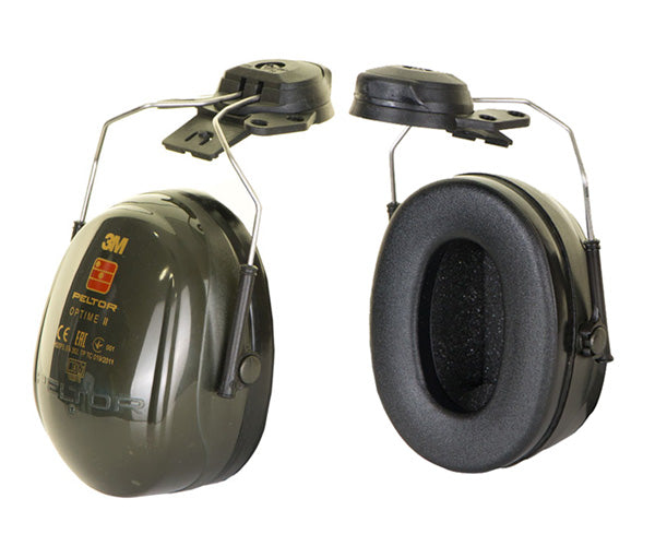 Peltor Optime 2 Helmet Attach Hearing Protection - Noise Reduction Safety Earmuffs