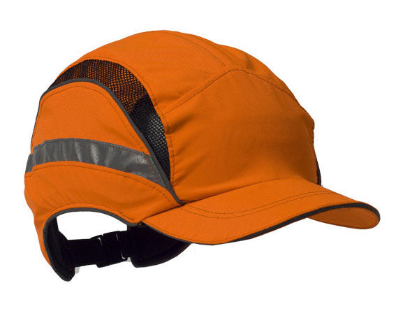 3M First Base 3 High-Visibility Orange Reduced Peak Safety Cap