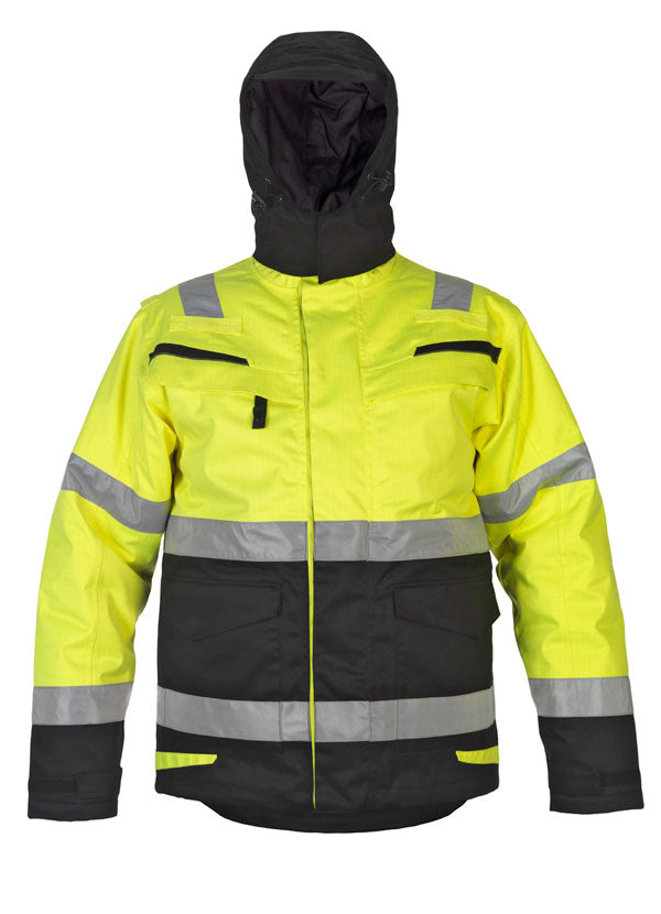 MARTRE MULTI CVC Waterproof Arc Parka - Large, Yellow/Black, All-Weather Outdoor Gear