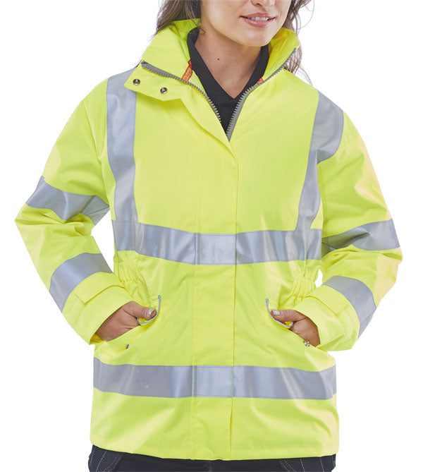 Top-Quality Ladies Executive Hi-Vis Jacket, Size XXL/18 - Stylish and Safe Workwear