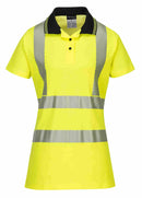 Hi-Vis Women's Cotton Comfort Pro Polo Shirt S/S