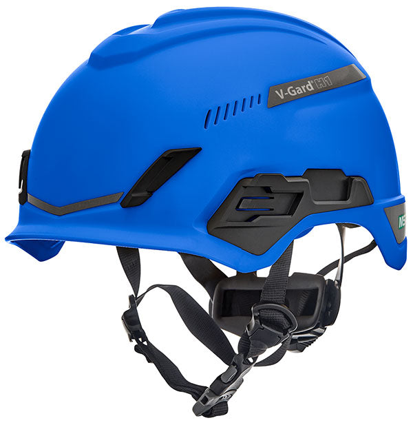 V-Gard H1 Tri-Vented Blue Safety Helmet - Premium Industrial Head Protection