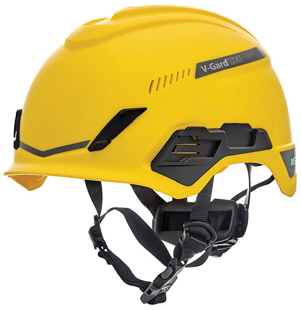 V-Gard H1 Tri-Vented Safety Helmet - High Visibility Yellow - Industrial Protection Gear