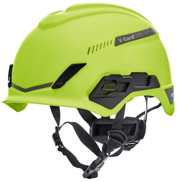 V-Gard H1 Tri-Vented Helmet High Visibility Lime Green for Ultimate Safety & Protection