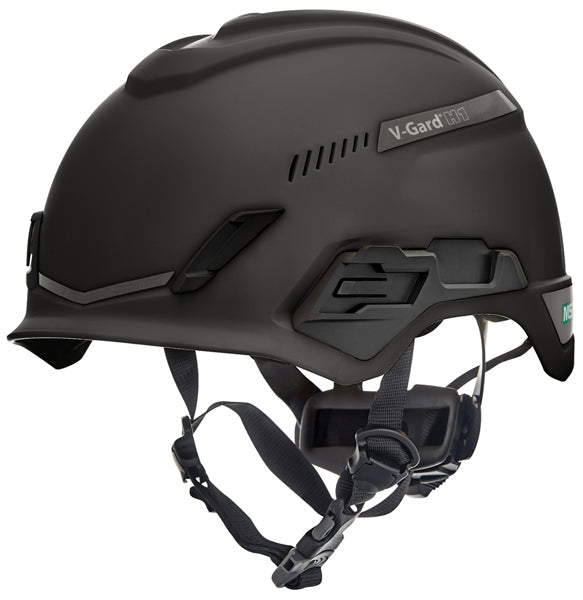 V-Gard H1 Tri-Vented Helmet Black - Lightweight Industrial Safety Headgear