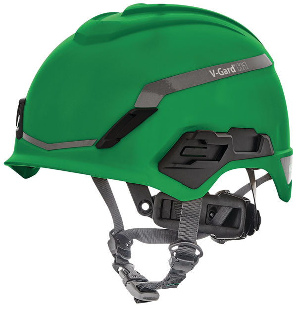 V-Gard H1 Non Vented Helmet Green - Safety Hard Hat for Construction & Industrial Use