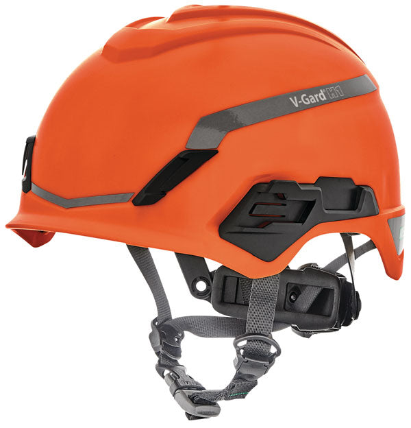 V-Gard H1 Non-Vented Safety Helmet in High-Visibility Orange for Industrial Protection