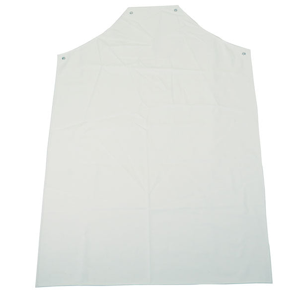 White PVC Aprons 48"x36" - Pack of 10 Heavy-Duty Waterproof Aprons