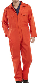 Click PC Boiler Suit Orange Size 42 - Protective Workwear Jumpsuit