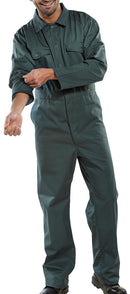Click PC B/Suit Spruce 50 - Heavy-Duty Spruce Green Work Coverall for Superior Protection