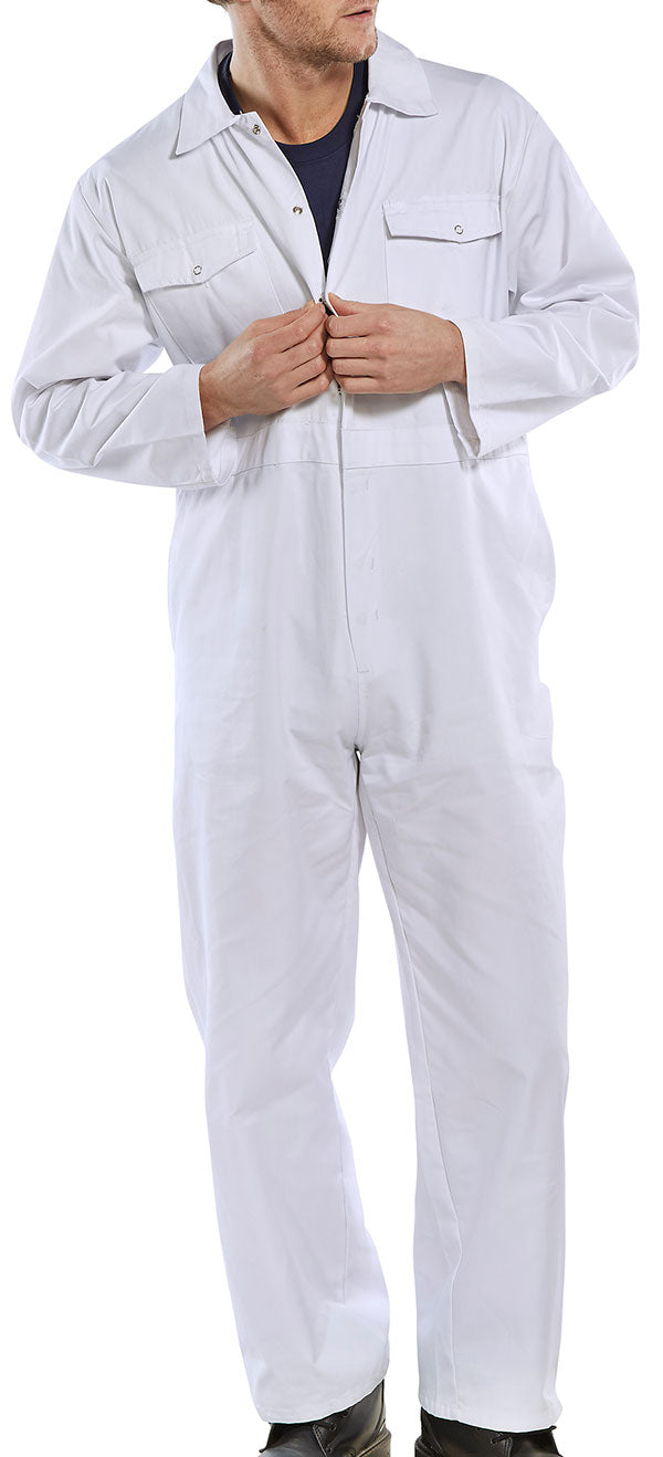 Click PC White Business Suit - Size 42 Men's Professional Suit Jacket and Pants Set