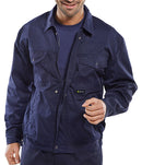 Super Click PC Jacket Navy Size 40 - Reliable Workwear for Comfort and Style