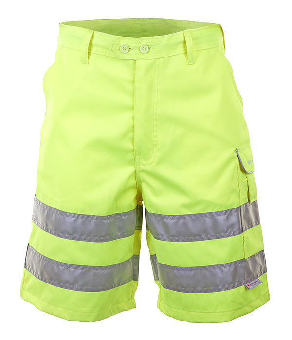 High-Visibility Yellow Shorts - Size 42 Stylish & Comfortable Safety Wear