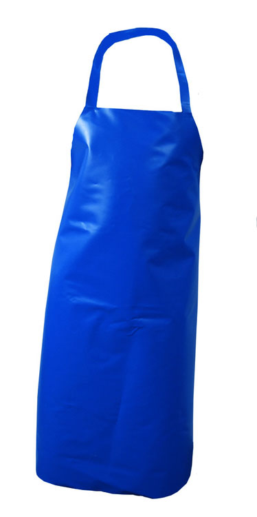 Disposable Blue Nylon Apron, 48x36 inches, Pack of 10