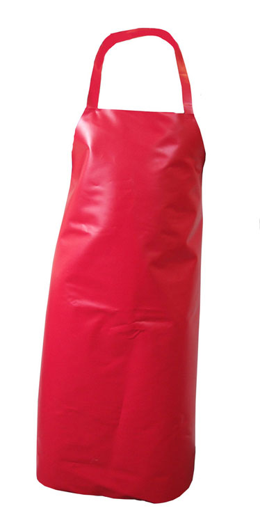 Red Nylon Apron, 48x36 inches, Pack of 10 - Durable and Disposable