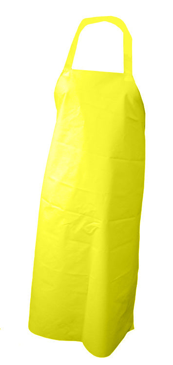 NYPLAX Yellow Apron 48x36 inches, Pack of 10 - Disposable Polyethylene Kitchen Aprons