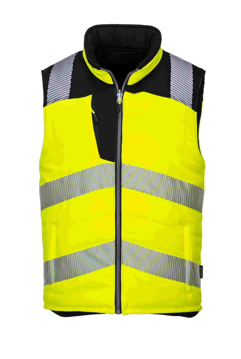 Hi-Vis Reversible Bodywarmer Stain Resistant