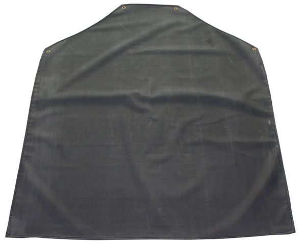 Black Rubber Apron 42"x36" - Waterproof Heavy Duty Kitchen and Laboratory Apron