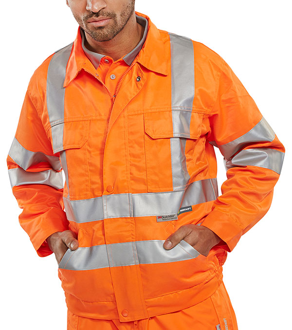 Rail Spec Jacket Size 42 - Premium High-Visibility Safety Wear for Rail Worker