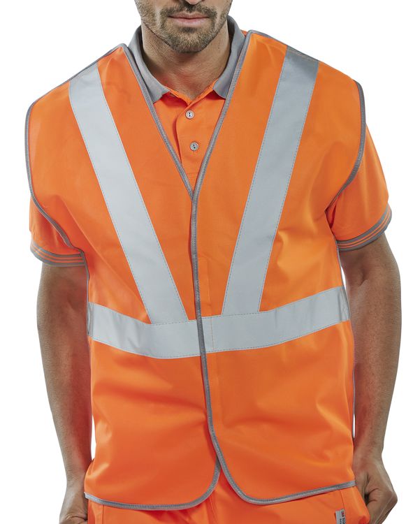 Rail Spec Vest 4XL 100% Polyester - High-Visibility Safety Gear