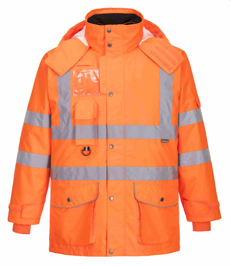 Hi-Vis Breathable 7-in-1 Traffic Jacket